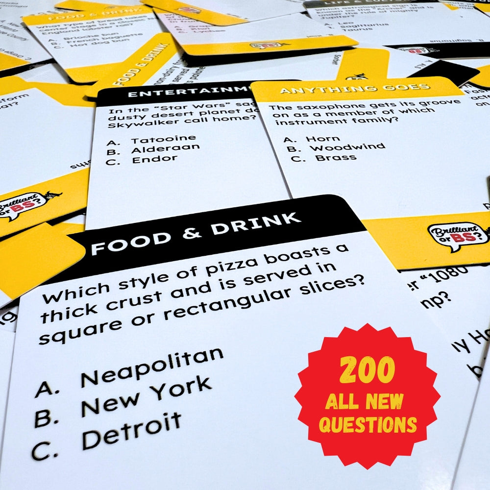 Brilliant or BS? Big Bluff Box Trivia Party Game