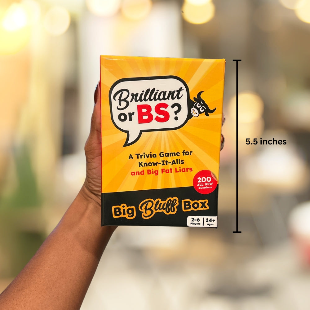 Brilliant or BS? Big Bluff Box Trivia Party Game