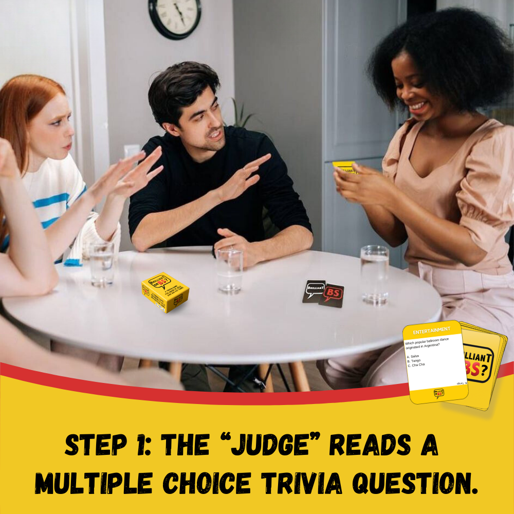 Brilliant or BS? Bluffing Trivia Party Game (First Edition)