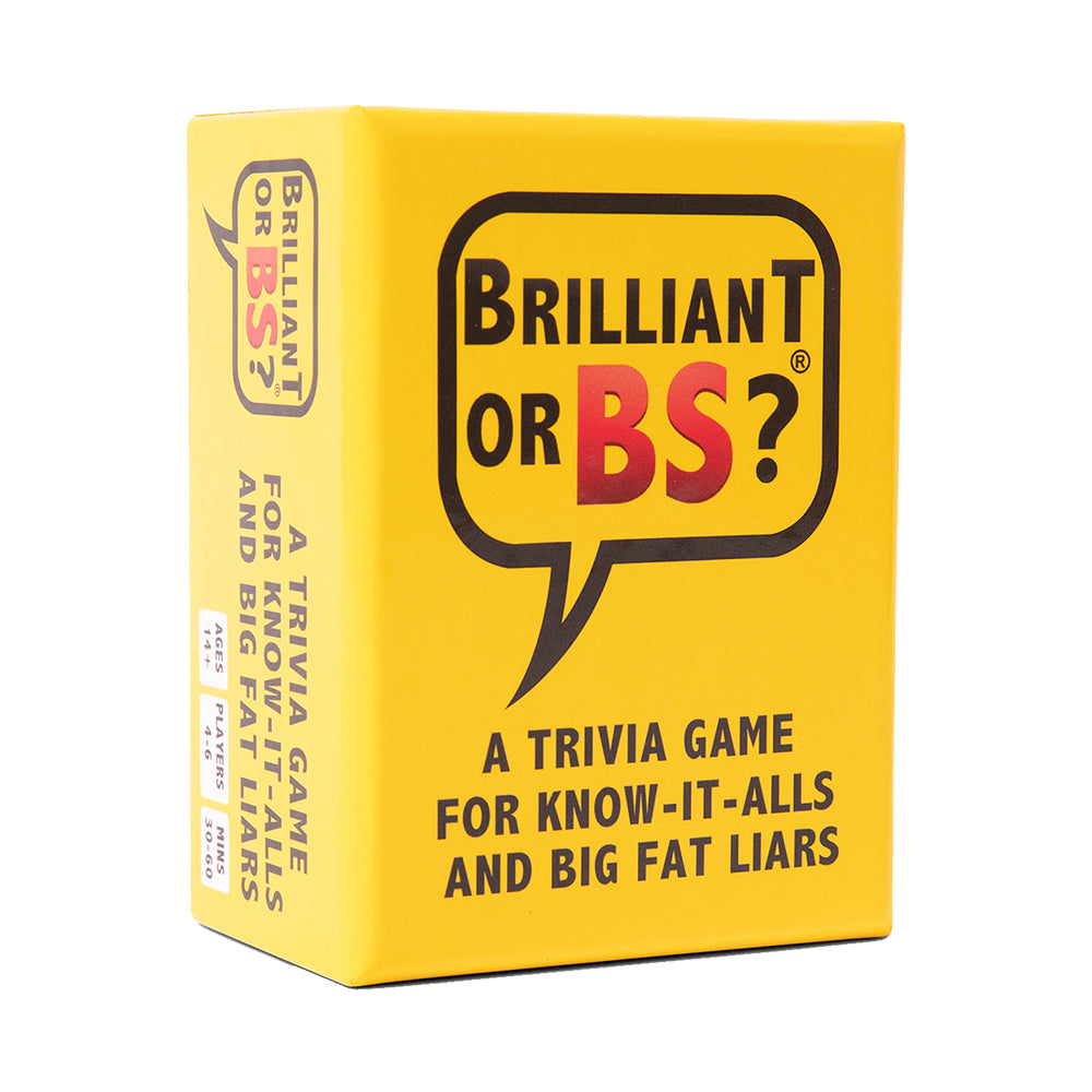 Brilliant or BS? Bluffing Trivia Party Game (First Edition)