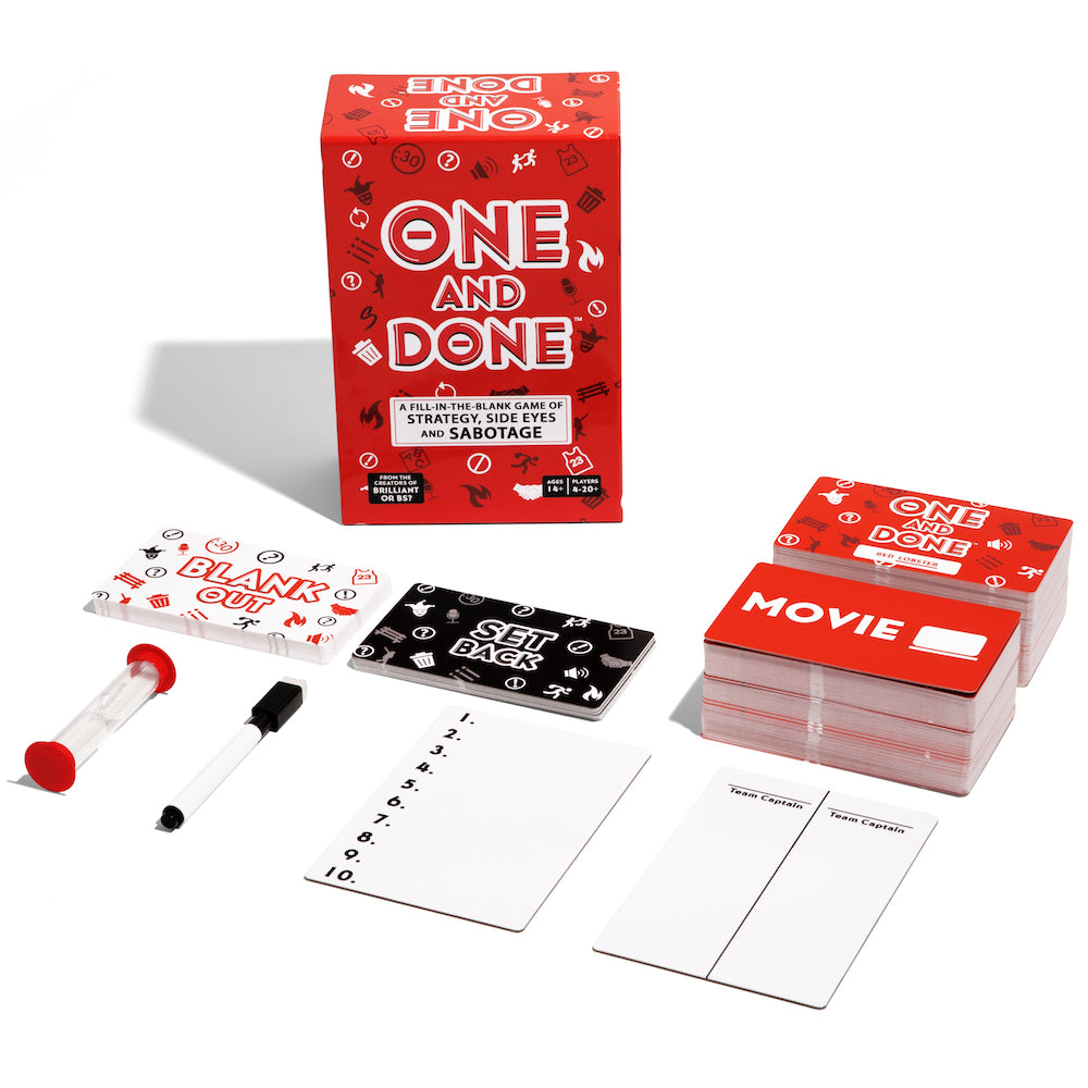 One and Done Word Guessing Party Game