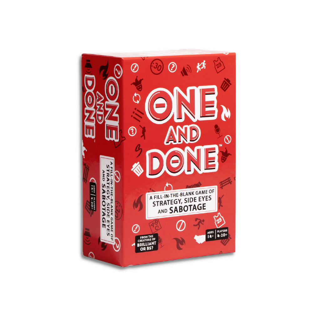 One and Done Word Guessing Party Card Game – Brilliant or BS?