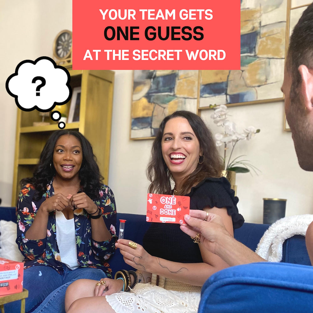 One and Done Word Guessing Party Game