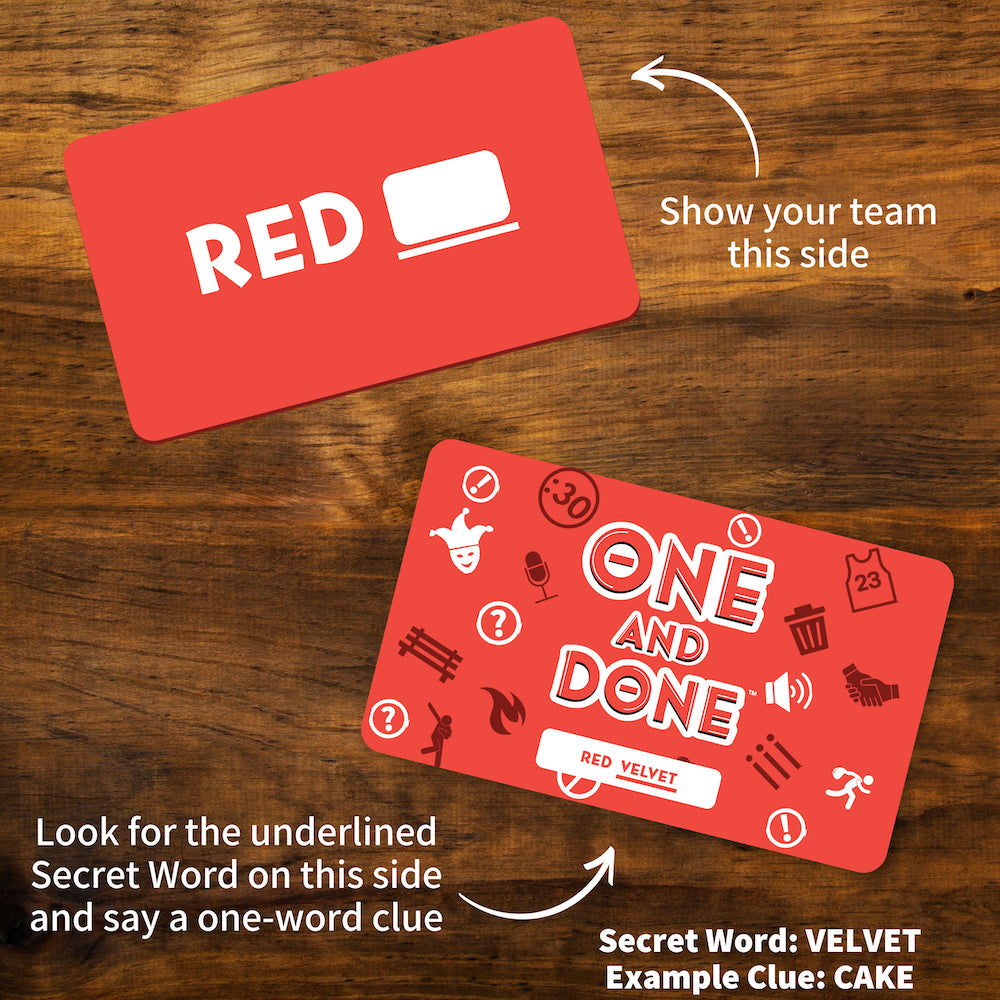 One and Done Word Guessing Party Game