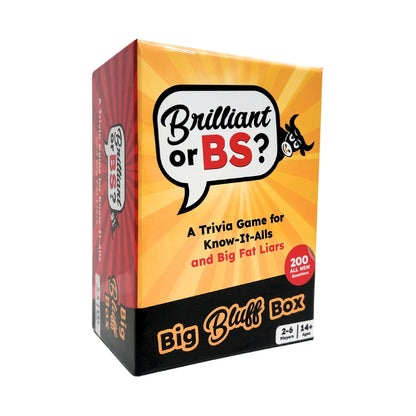 Brilliant or BS? Big Bluff Box Trivia Party Game