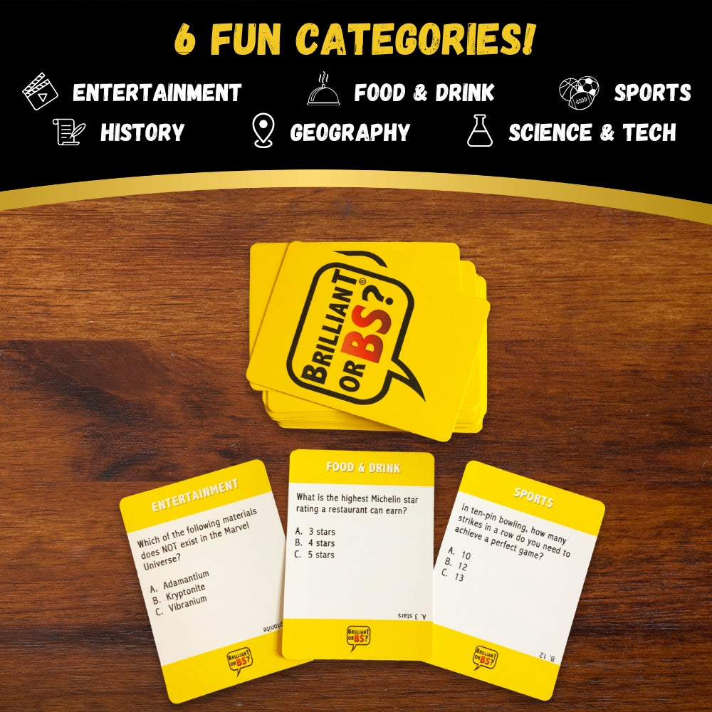 Brilliant or BS? Trivia Party Game