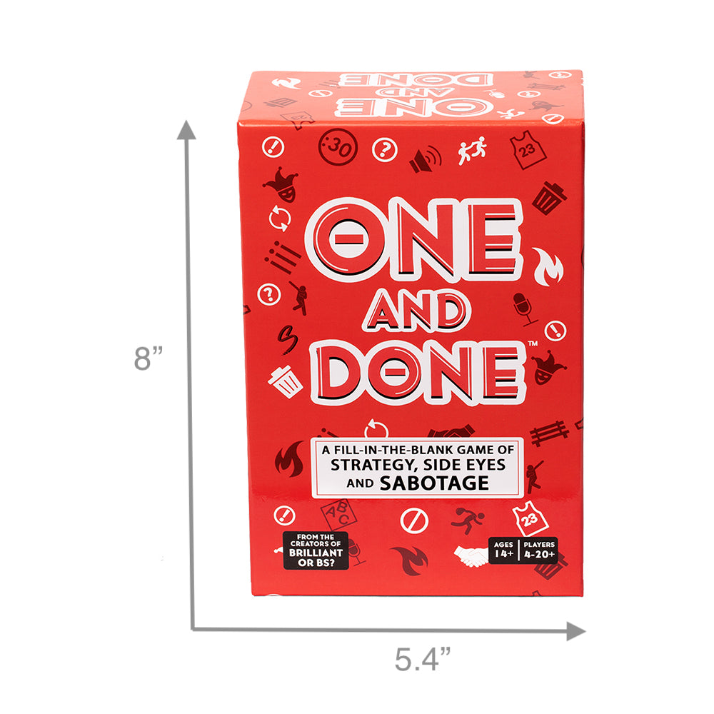 One and Done Word Guessing Party Game
